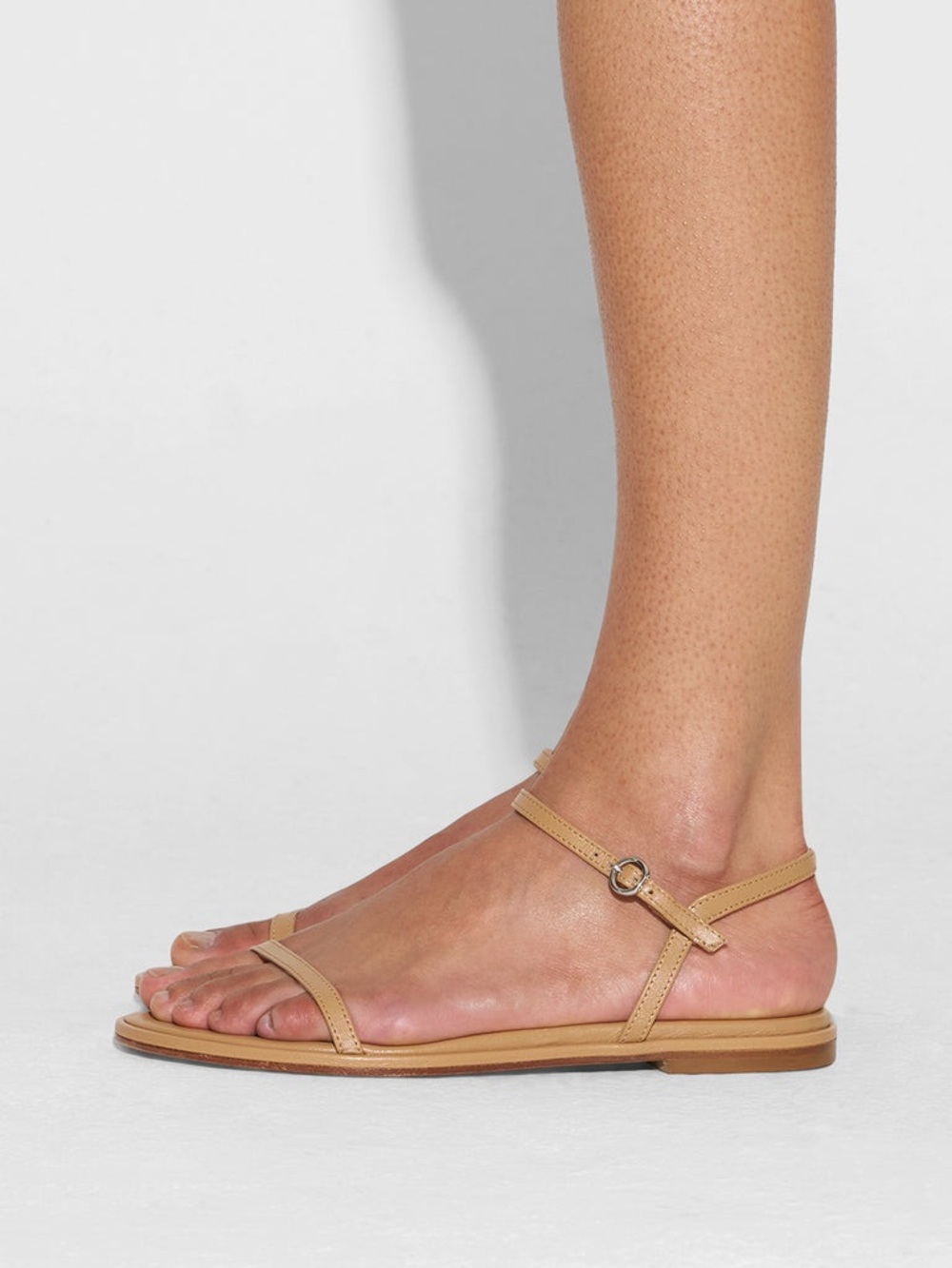 Aeyde Nette Narrow-Strap Ankle Sandal in Tan (9.5 US size) - Picture 5 of 8